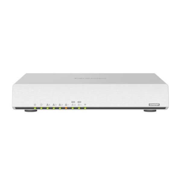 QNAP QHora-301W - Router wireless - switch a 6 porte - 10 GigE - 802.11a/b/g/n/ac/ax - Dual Band