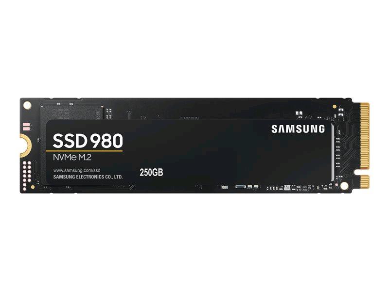Samsung 980 MZ-V8V250BW - SSD - crittografato - 250 GB - interno - M.2 2280 - PCIe 3.0 x4 (NVMe) - 256 bit AES - TCG Opal Encryption