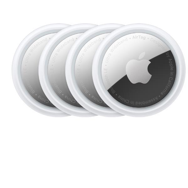 Apple AirTag - Tag Bluetooth anti-perdita per telefono cellulare, tablet (pacchetto di 4) - per 10.2-inch iPad; 10.5-inch iPad Air; 10.5-inch iPad Pro; 10.9-inch iPad Air; 11-inch iPad Pro; 12.9-inch iPad Pro; 9.7-inch iPad; 9.7-inch iPad Pro; iPad Air 2;