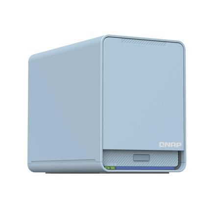 QNAP QMIROPLUS-201W NAS CHASSIS DESKTOP CELERON J4125 2GHz RAM 4GB-2 BAY HDD/SSD 2.5" COLORE BLU