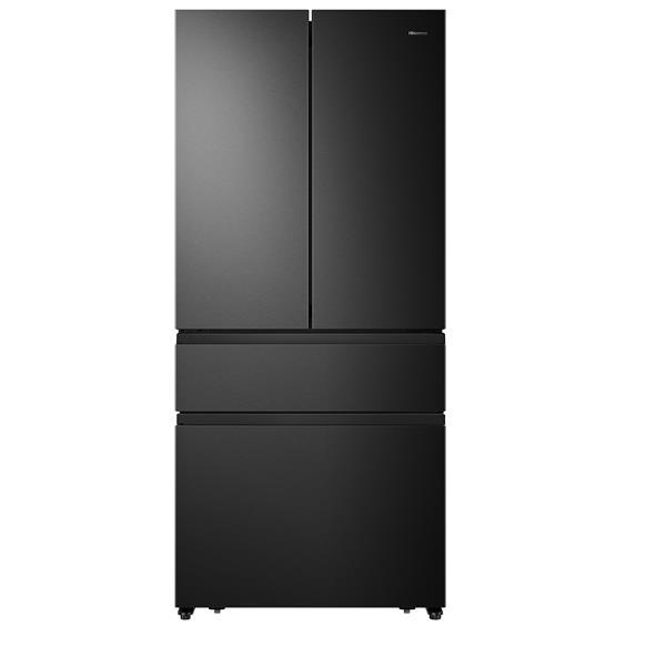 Hisense RF540N4SBF2 - Frigorifero/congelatore - congelatore inferiore della porta francese WiFi - larghezza: 79.4 cm - prof. 70.6 cm - altezza: 181.7 cm - 480 litri - Classe E - nero