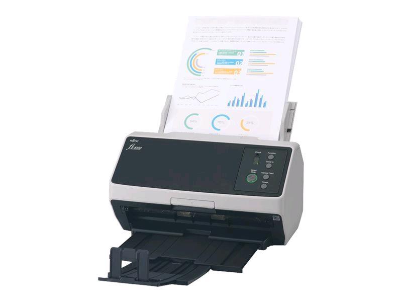 Ricoh fi-8150 - Scanner documenti - CIS duale - Duplex - 216 x 355.6 mm - 600 dpi x 600 dpi - fino a 50 ppm (mono) / fino a 50 ppm (colore) - ADF (Alimentatore automatico documenti) (100 fogli) - fino a 8000 scansioni al giorno - Gigabit LAN, USB 3.2 Gen