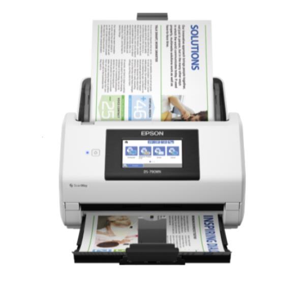 Epson WorkForce DS-790WN - Scanner documenti - Duplex - A4/Legal - 600 dpi x 600 dpi - fino a 45 ppm (mono) / fino a 45 ppm (colore) - ADF (Alimentatore automatico documenti) (100 fogli) - fino a 7000 scansioni al giorno - USB 3.0, Gigabit LAN, Wi-Fi(n),