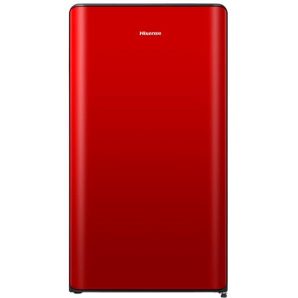 Hisense RR106D4CRF - Frigorifero con scompartimento freezer - larghezza: 48 cm - prof. 45.1 cm - altezza: 86.7 cm - 82 litri - Classe F - rosso