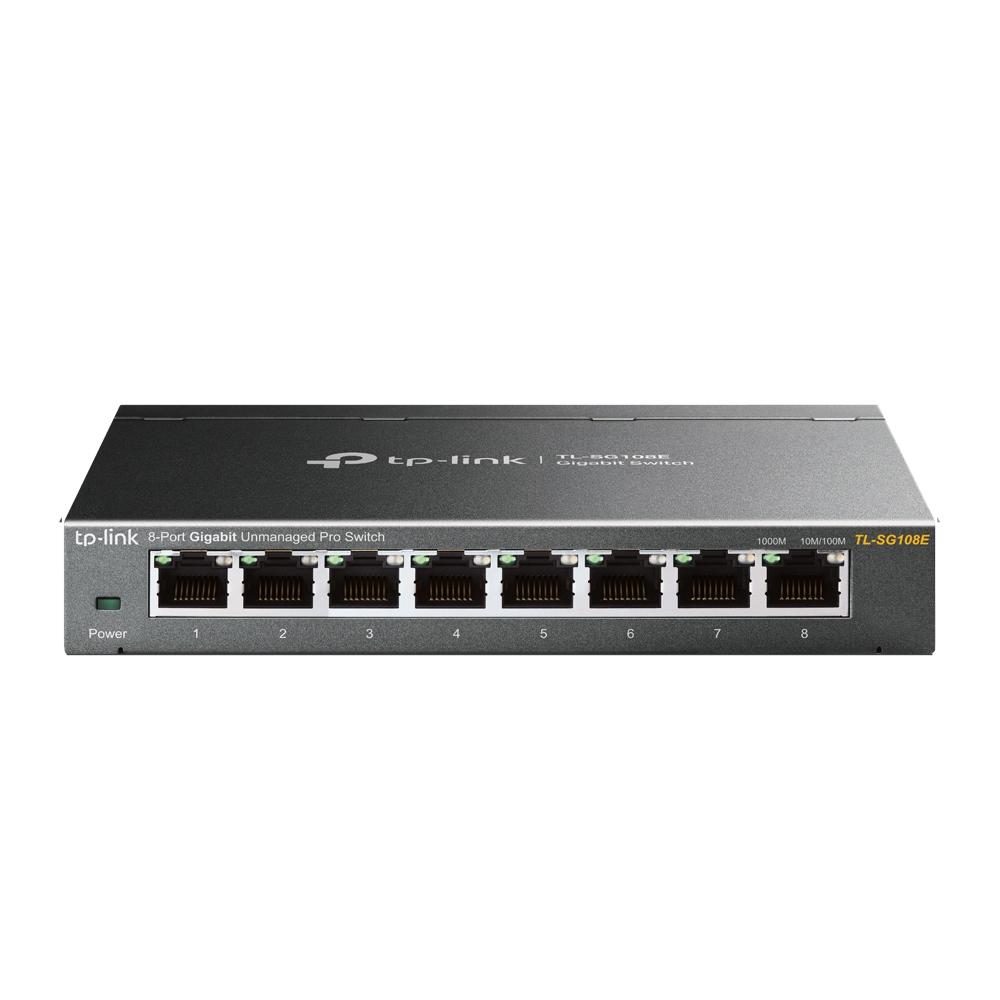 TP-Link JetStream TL-SG108E Easy Smart Switch - Switch - unmanaged - 8 x 10/100/1000 - desktop