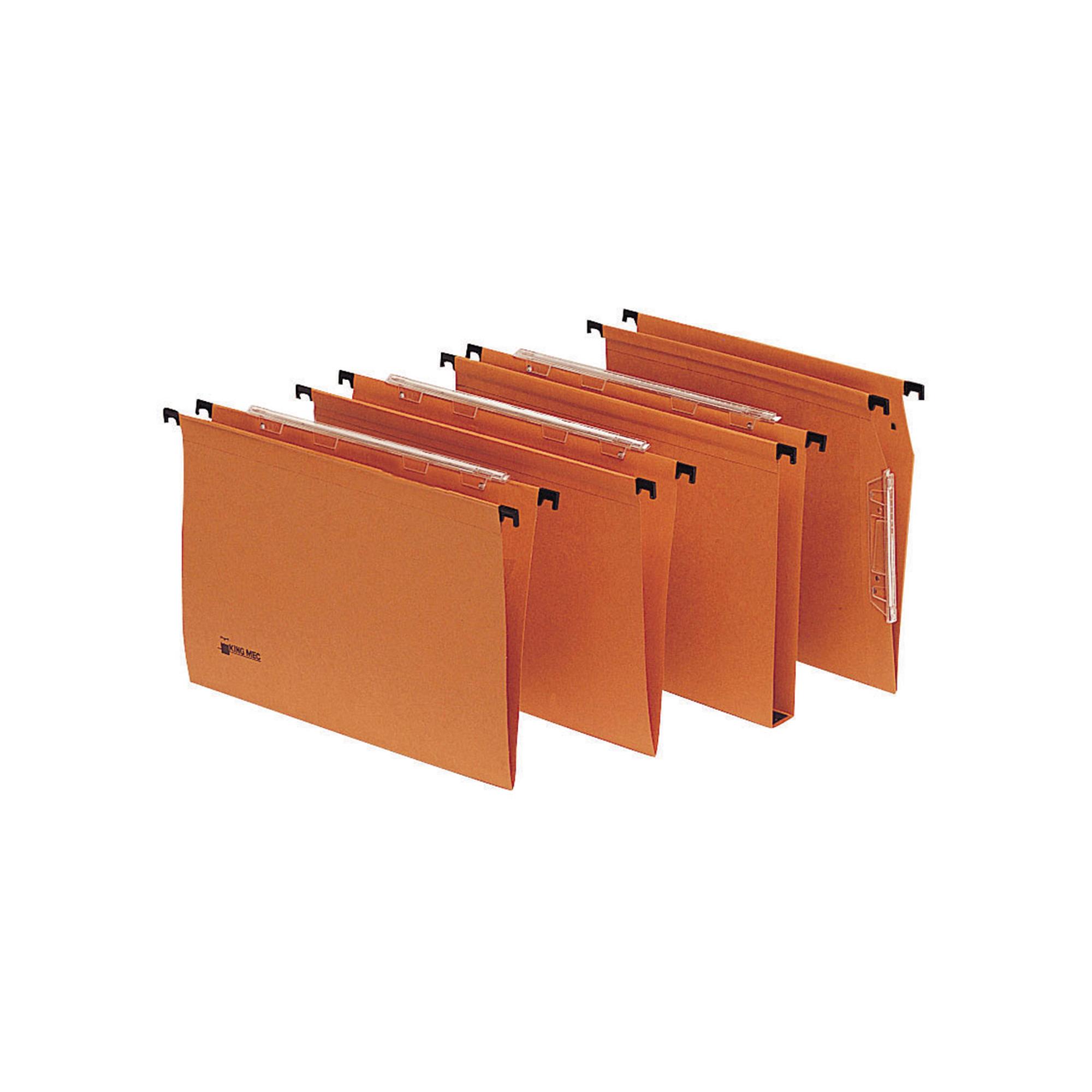 Cartella sospesa Signaletic - armadio - interasse 33 cm - fondo V - 33x27,5 cm - avana - Rexel