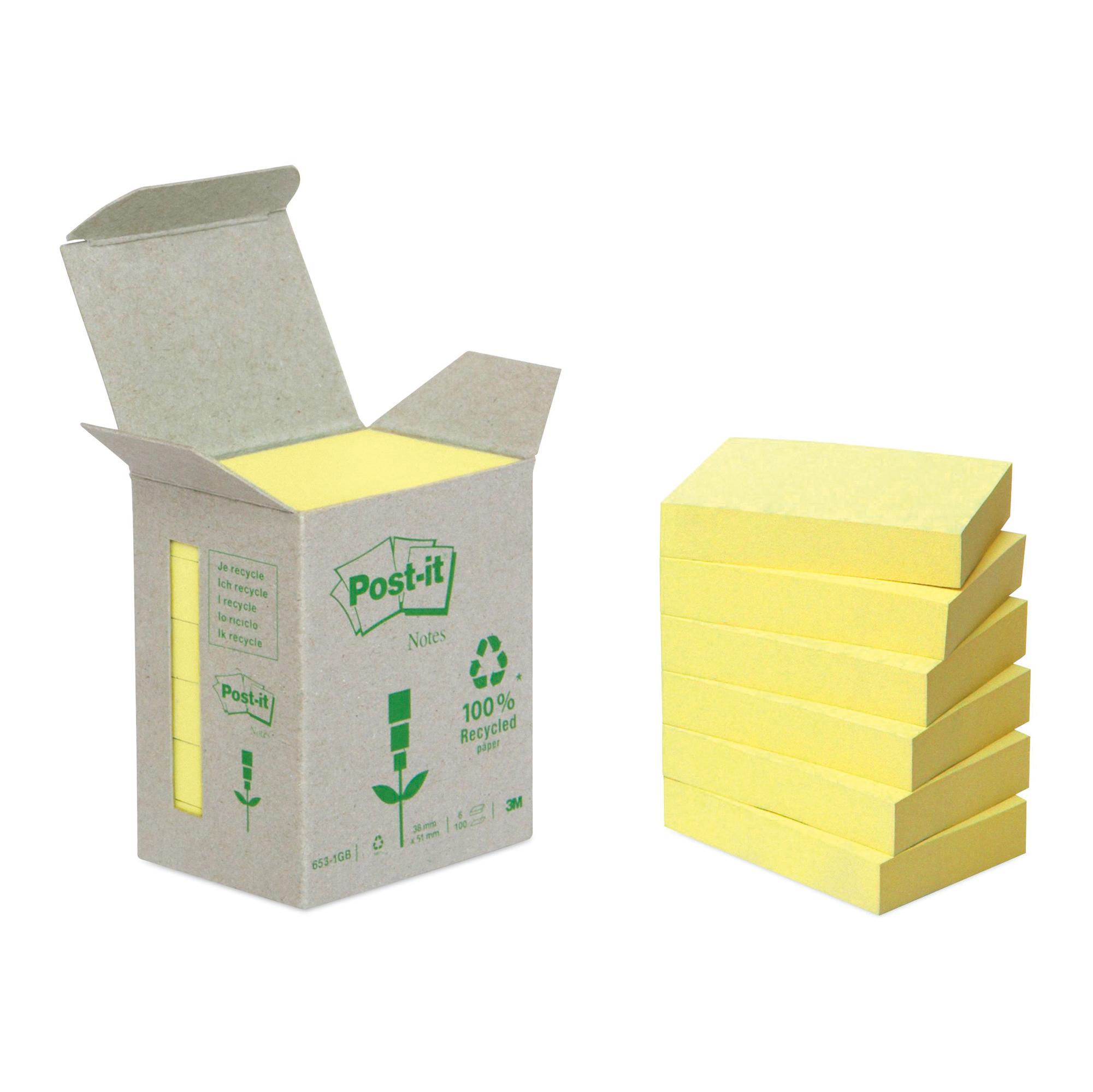 CF6POSTIT 51X38 RICICL GIALLO LIGHT