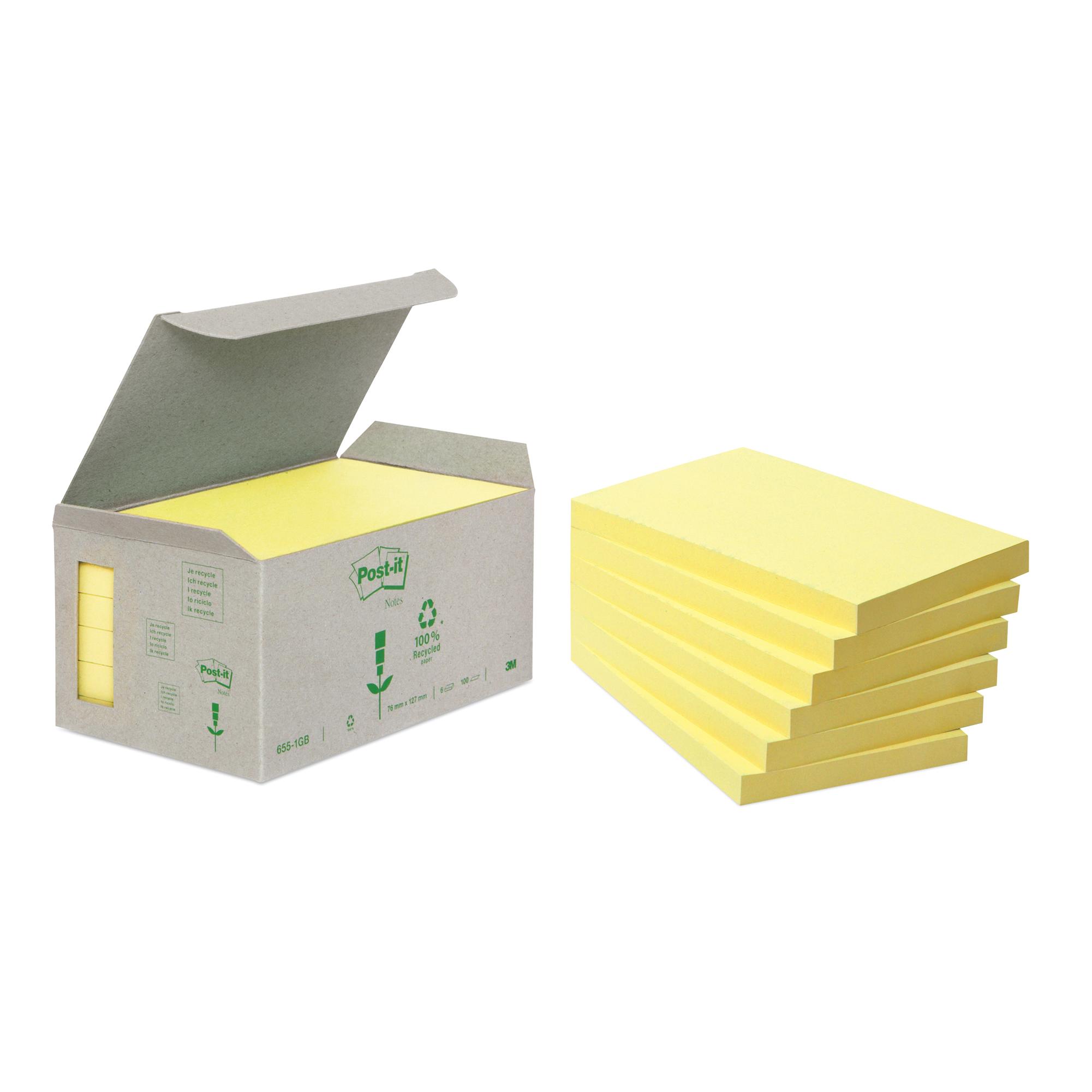 CF6POSTIT 127X76 RICICL GIALLO LIGH