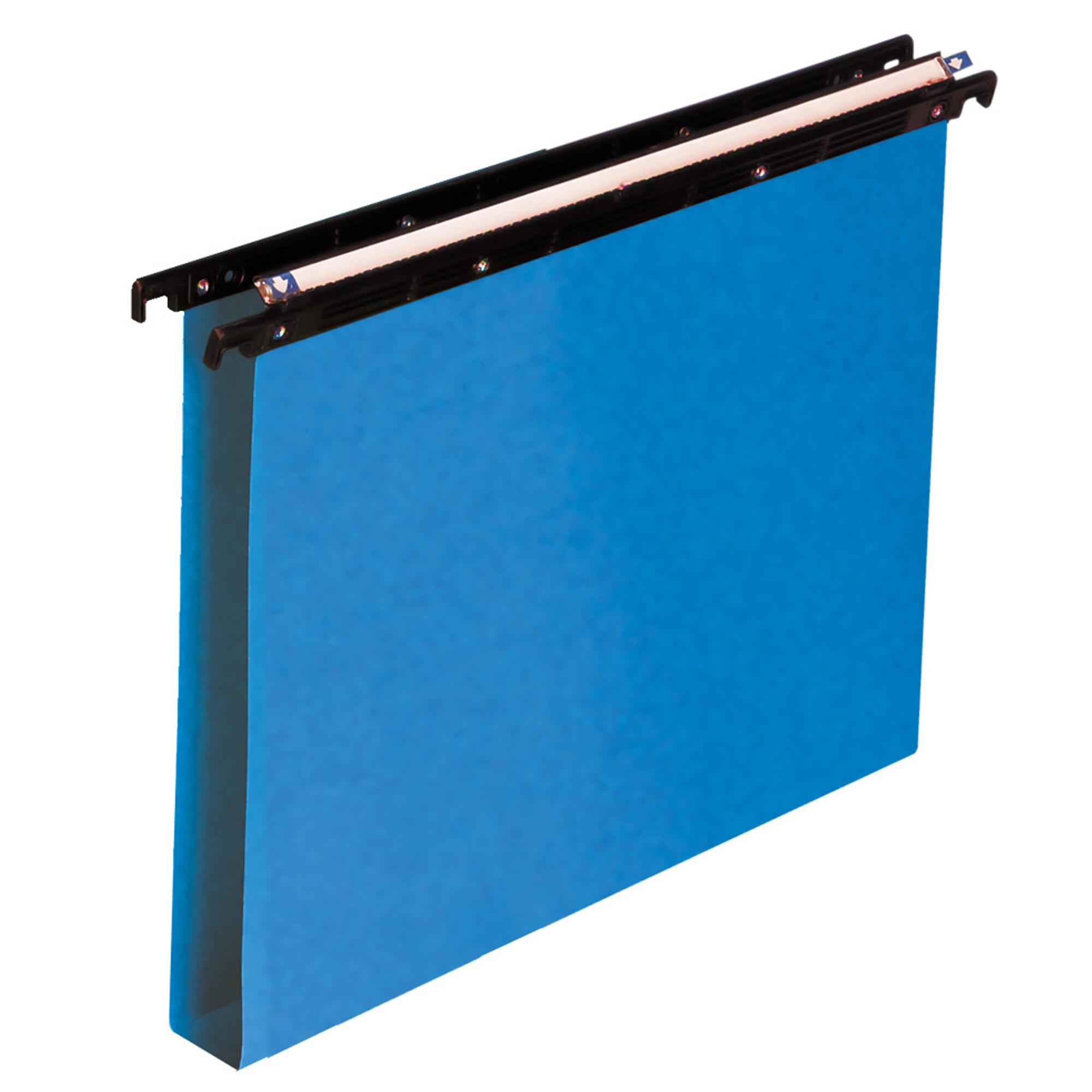 Cartella sospesa Cartesio PP - cassetto - PPL - interasse 39 cm - fondo U - 37 x 25 cm - blu - Bertesi