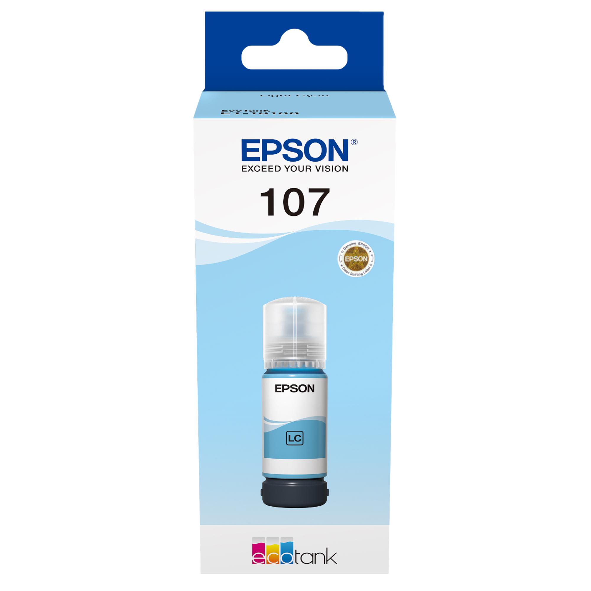 Epson EcoTank 107 - 70 ml - cyan chiaro - originale - ricarica inchiostro - per EcoTank ET-18100