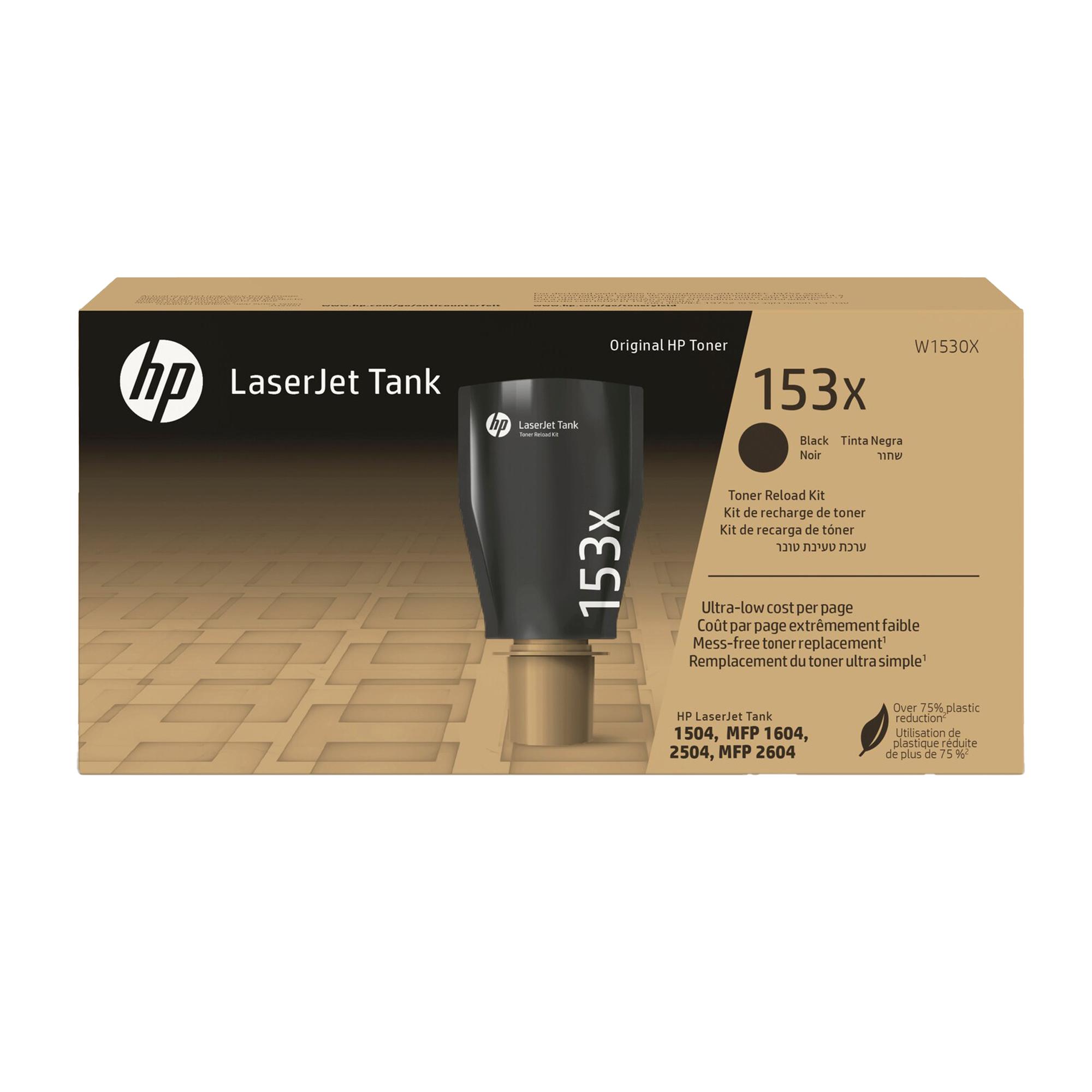 HP 153X - Alta capienza - nero - originale - LaserJet - cartuccia toner (W1530X) - per LaserJet Tank 2504dw, MFP 1602w, MFP 2604sdw