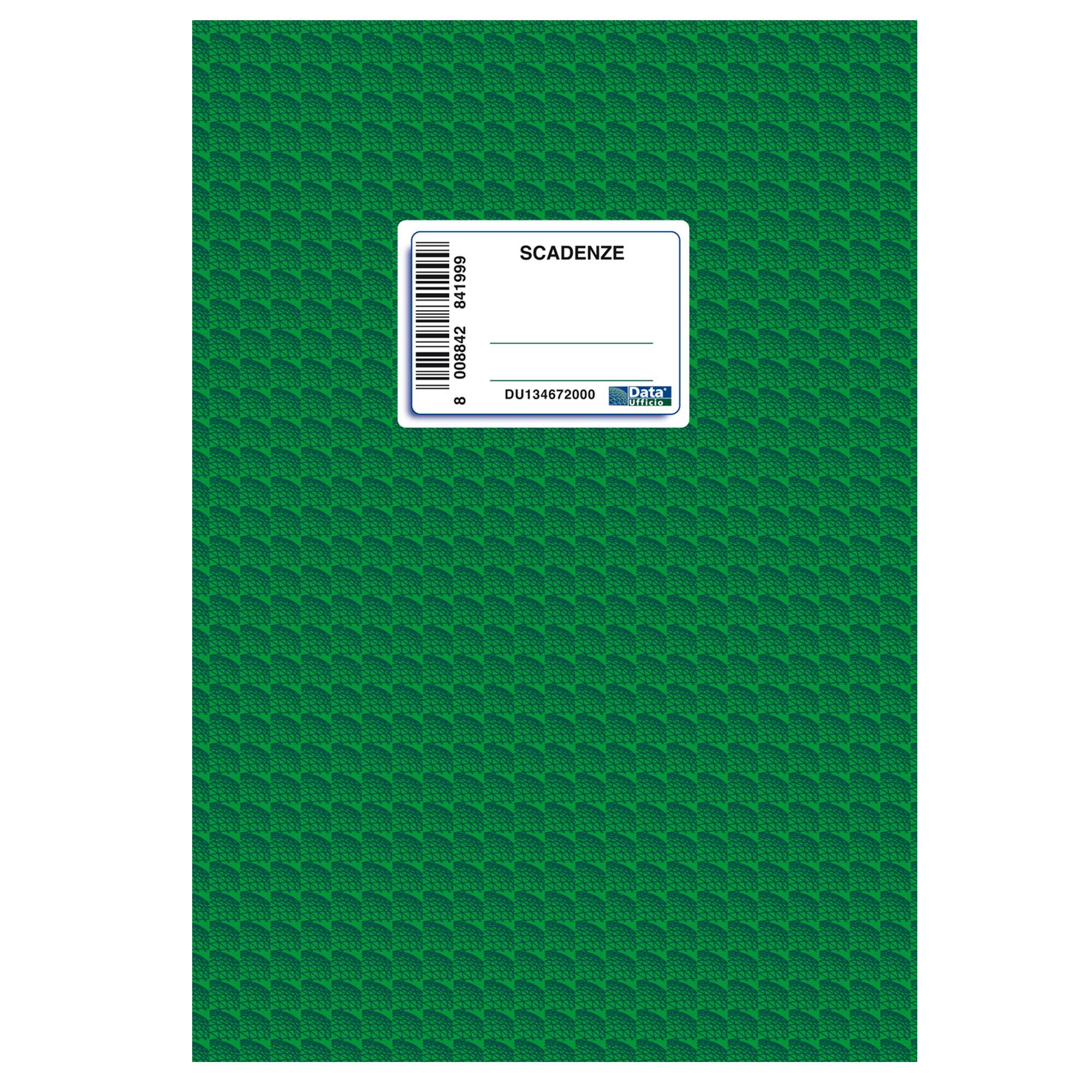 Registro scadenzario spiralato Gennaio/Dicembre - 10 pagine per mese - 24 x 17 cm - 2016N1363 - Data Ufficio