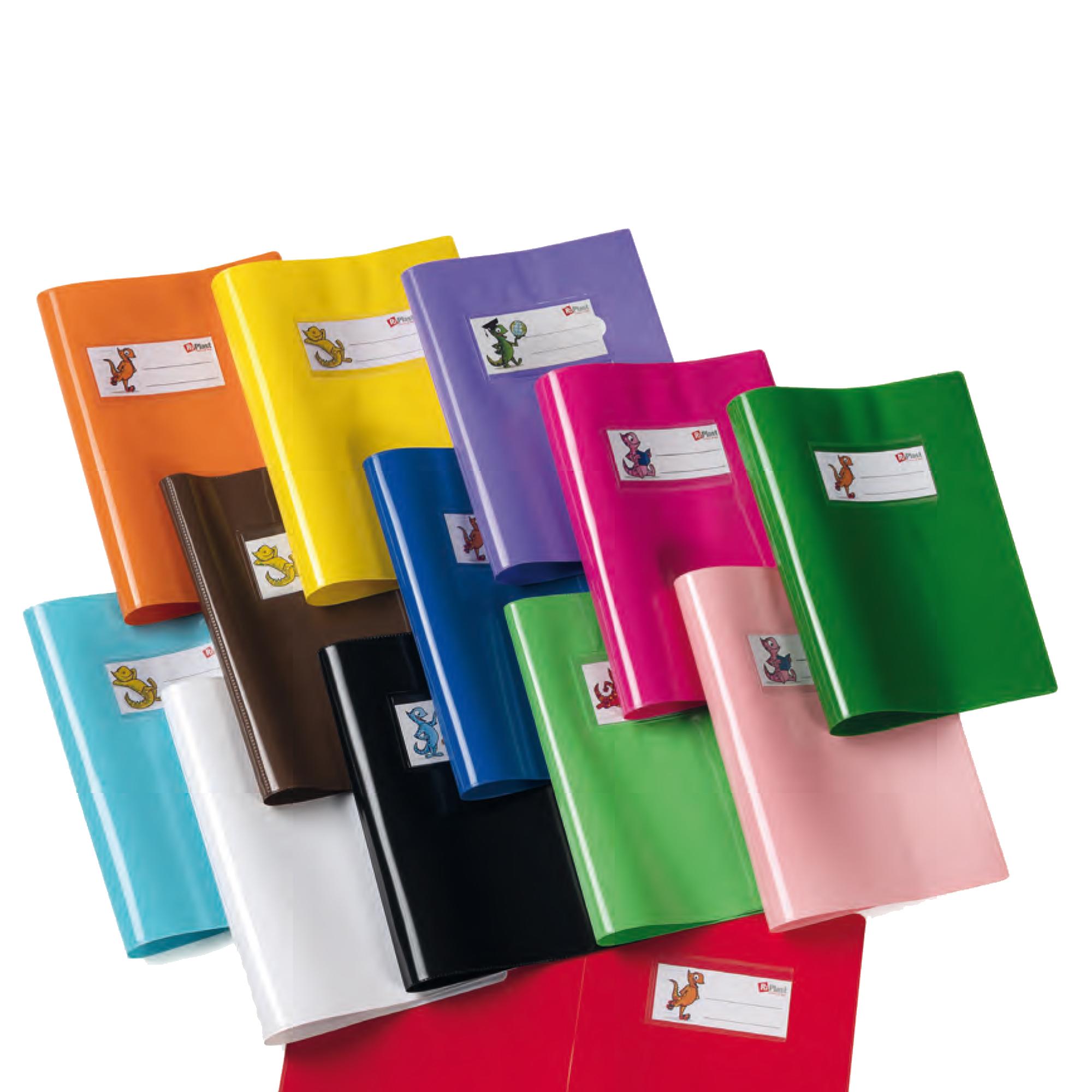 Copriquaderno GreenLine - c/alette - PVC - 220 mic - A5 - lucido coprente - blu - Colorosa