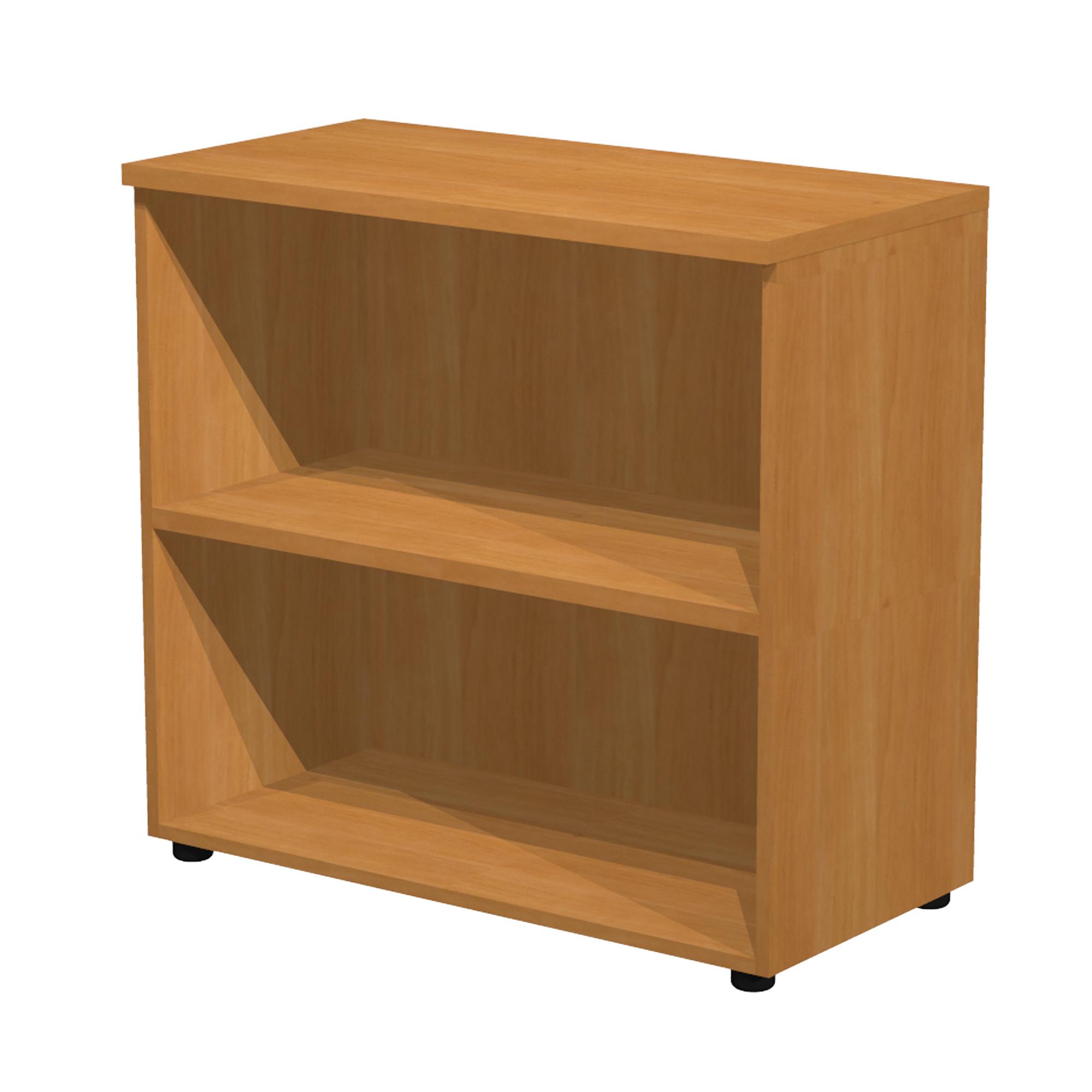 Armadio modulare basso a giorno 90x44cm - H85cm noce chiaro