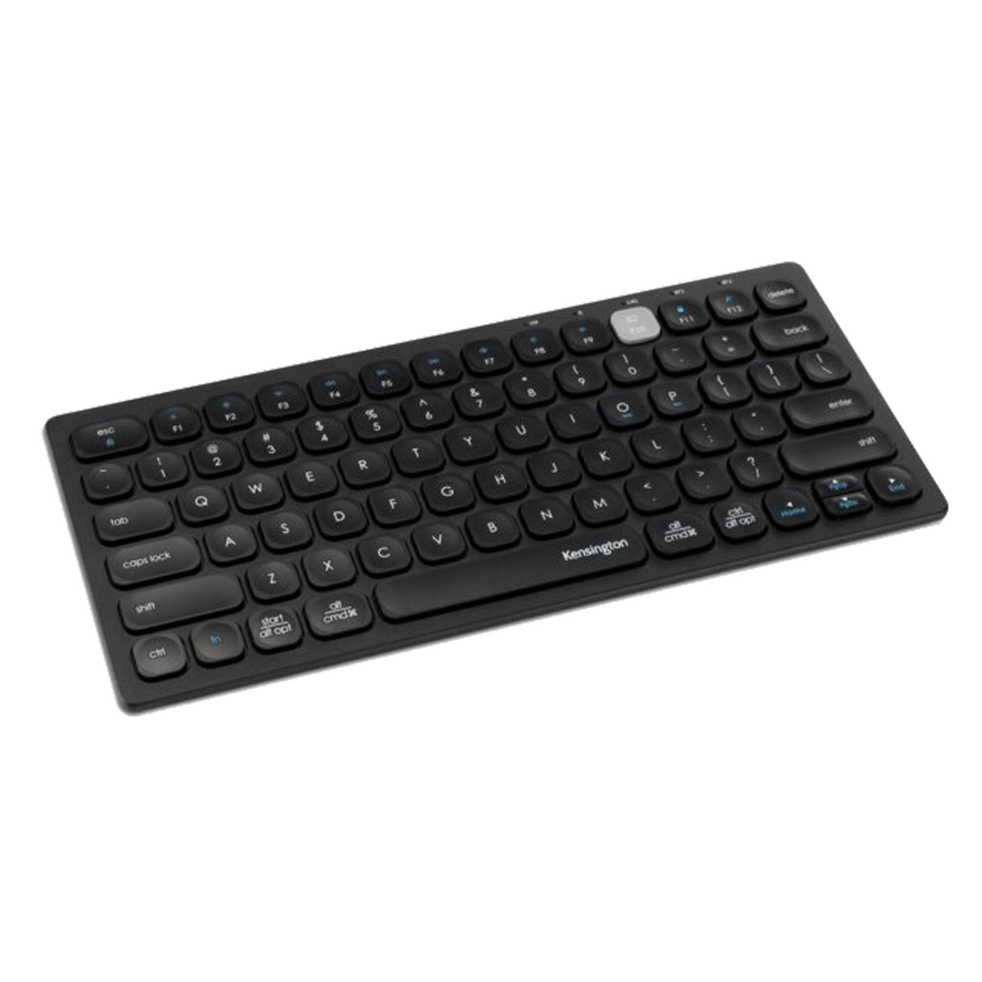 Kensington Multi-Device Dual Compact - Tastiera - senza fili - 2.4 GHz, Bluetooth 3.0, Bluetooth 5.0 - italiana - nero - retail