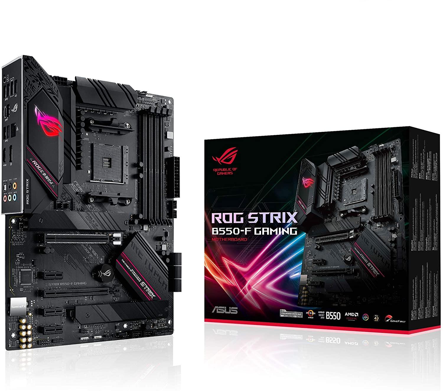 ASUS ROG STRIX B550-F GAMING - Scheda madre - ATX - Socket AM4 - AMD B550 Chipset - USB-C Gen2, USB 3.2 Gen 1, USB 3.2 Gen 2 - 2.5 Gigabit LAN - scheda grafica (richiesta CPU) - HD Audio (8 canali)