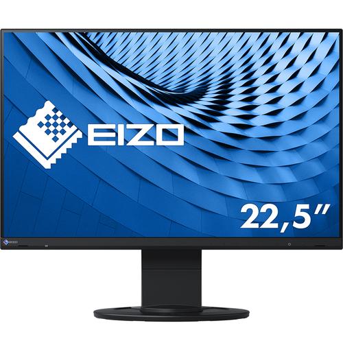EIZO FlexScan EV2360-BK - Monitor a LED - 22.5" - 1920 x 1200 - IPS - 1000:1 - 5 ms - DVI-D, VGA, DisplayPort - altoparlanti - nero
