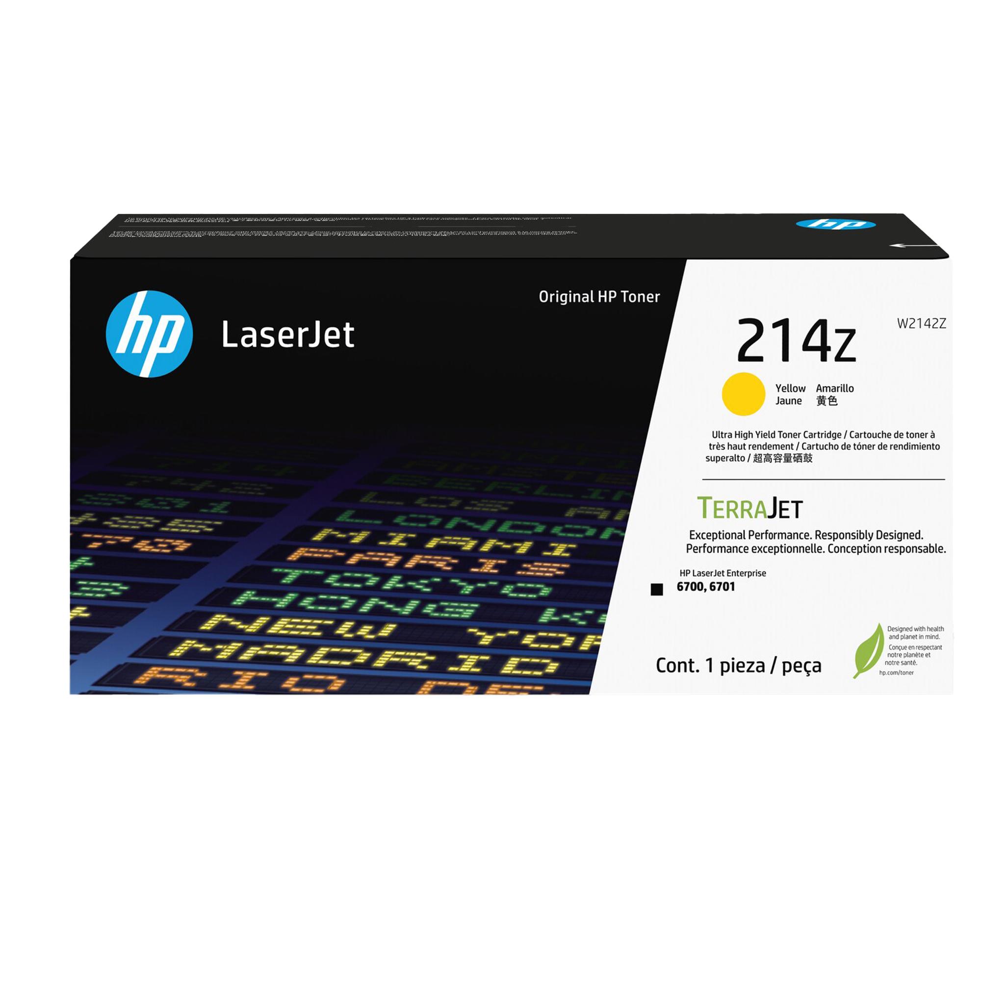 HP 214Z - Ultra High Yield - giallo - originale - LaserJet - cartuccia toner (W2142Z) - per Color LaserJet 6701dn; Color LaserJet Enterprise 6700dn