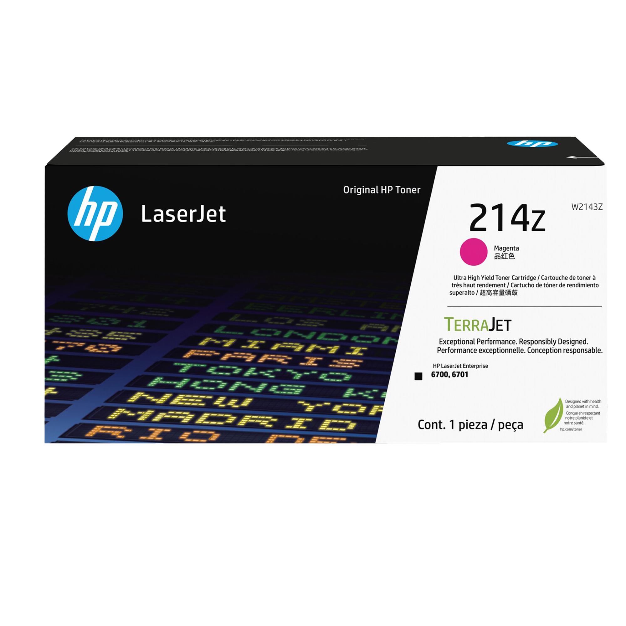 HP 214Z - Alta resa - magenta - originale - LaserJet - cartuccia toner (W2143Z) - per Color LaserJet 6701dn; Color LaserJet Enterprise 6700dn