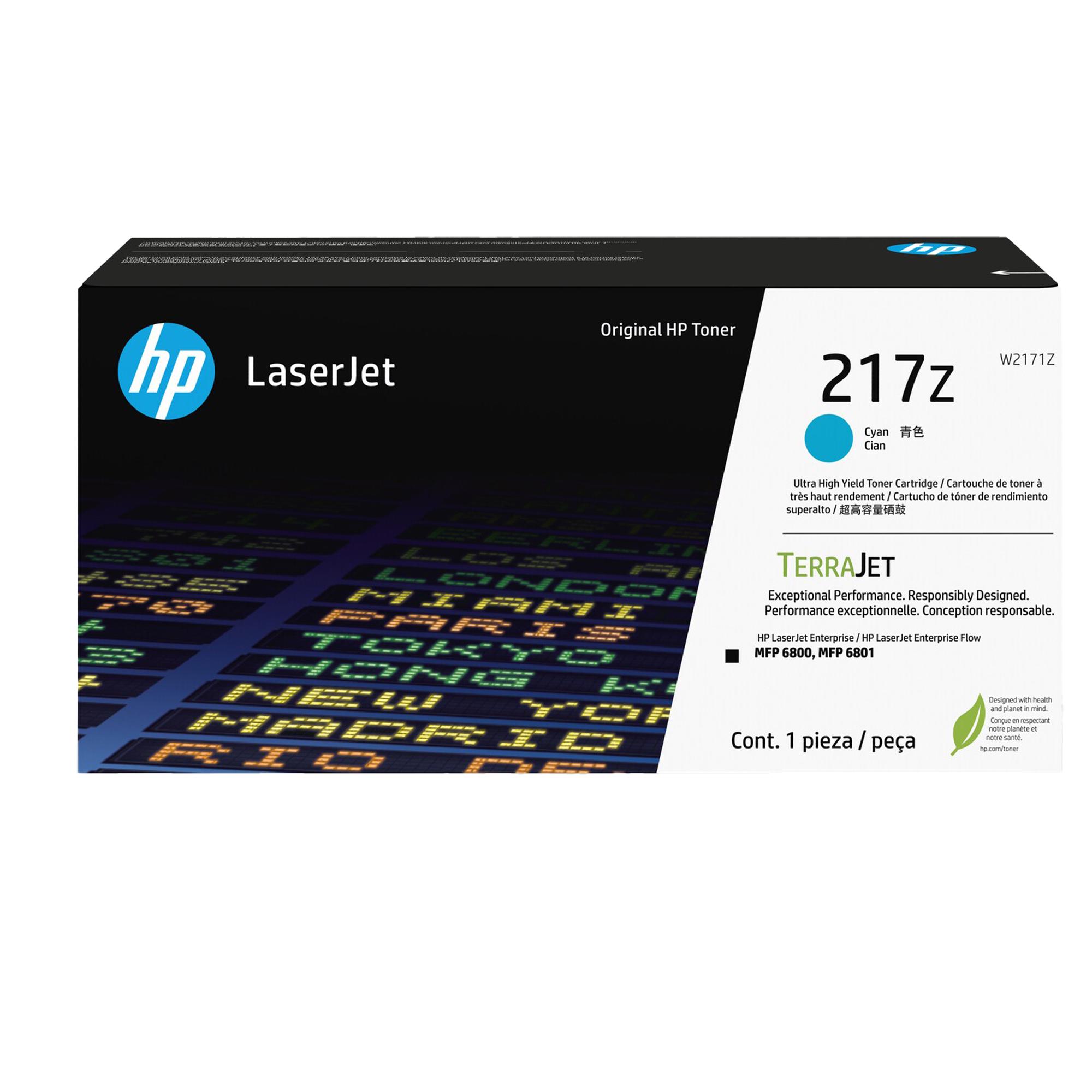 HP 217Z - Ultra High Yield - ciano - originale - LaserJet - cartuccia toner (W2171Z) - per Color LaserJet Enterprise MFP 6800dn