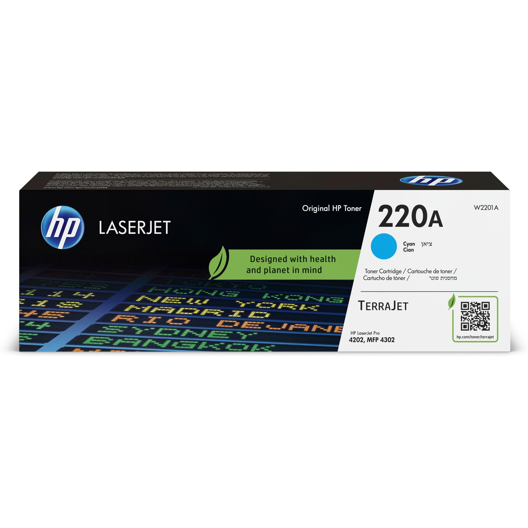 HP 220A - Ciano - originale - LaserJet - cartuccia toner (W2201A) - per Color LaserJet Pro MFP 4301, MFP 4303
