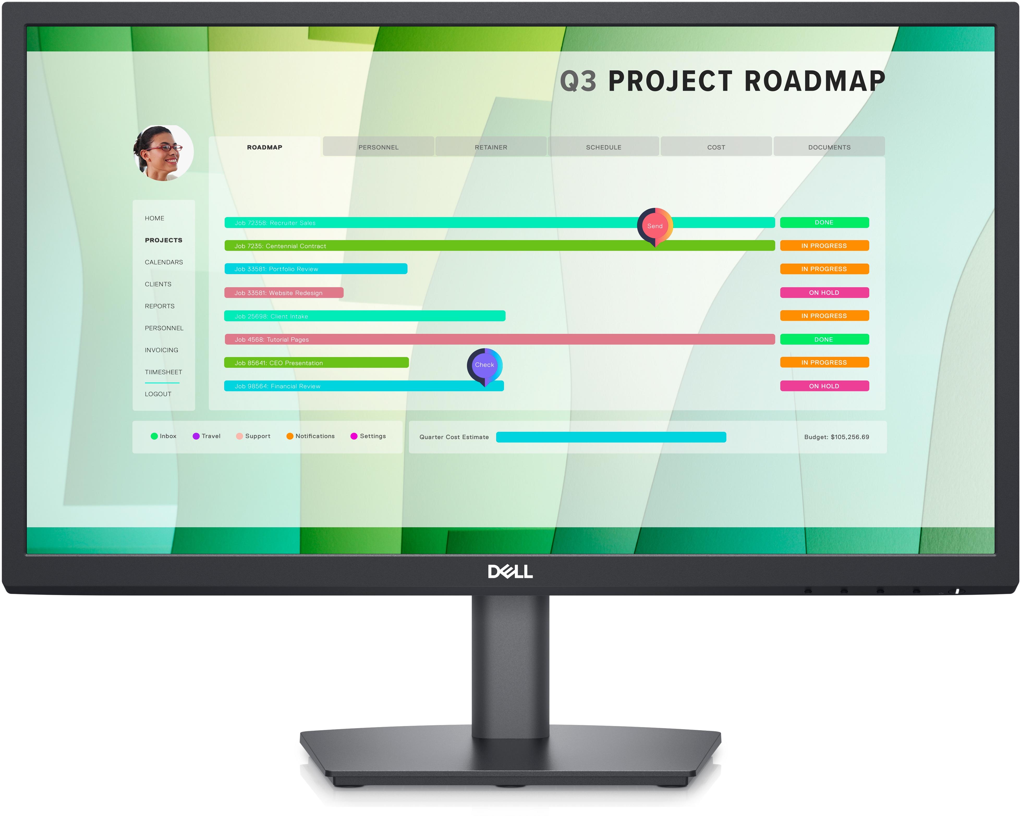 Dell E2223HN - Monitor a LED - 21.5" (21.45" visualizzabile) - 1920 x 1080 Full HD (1080p) @ 60 Hz - VA - 250 cd/m² - 3000:1 - 5 ms - HDMI, VGA - con 3 anni di Advanced Exchange Service