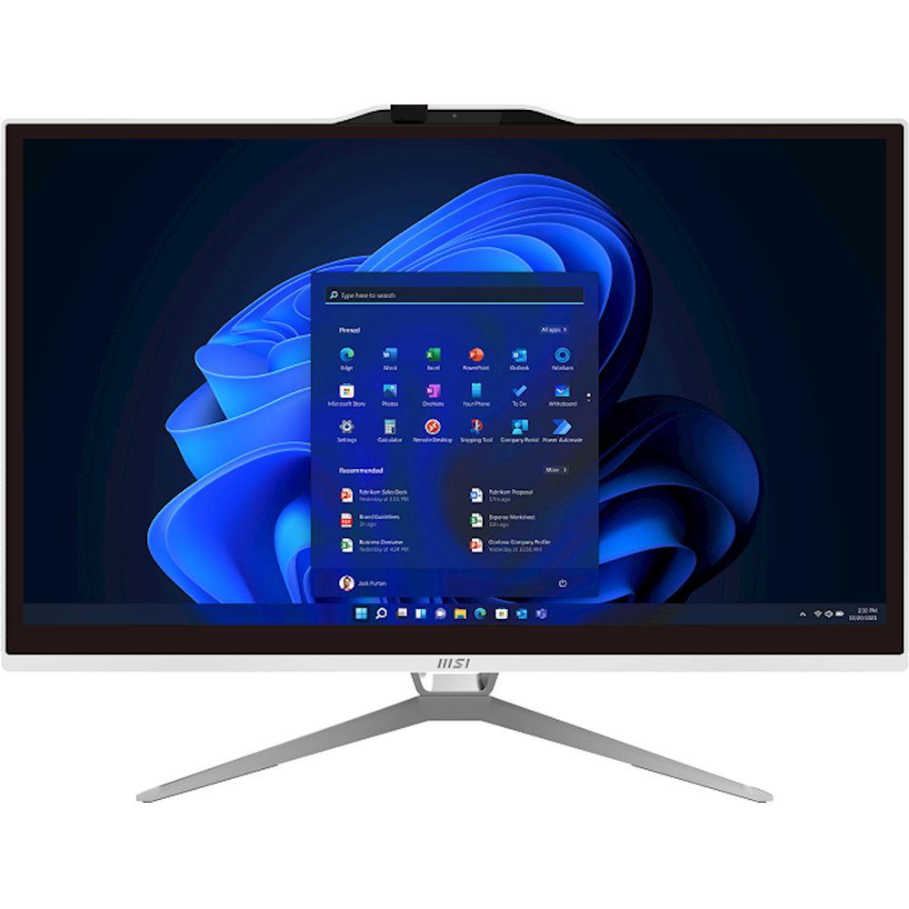 MSI PRO AP222T 13M-284IT ALL IN ONE 21.5" FULL HD TOUCH SCREEN INTEL PENTIUM G7400 3.7GHz RAM 4GB-SSD 128GB NVMe-IRIS Xe GRAPHICS-WI-FI 6-TASTIERA E MOUSE-WIN 11 PROF BIANCO (AP222T 13M-284IT)