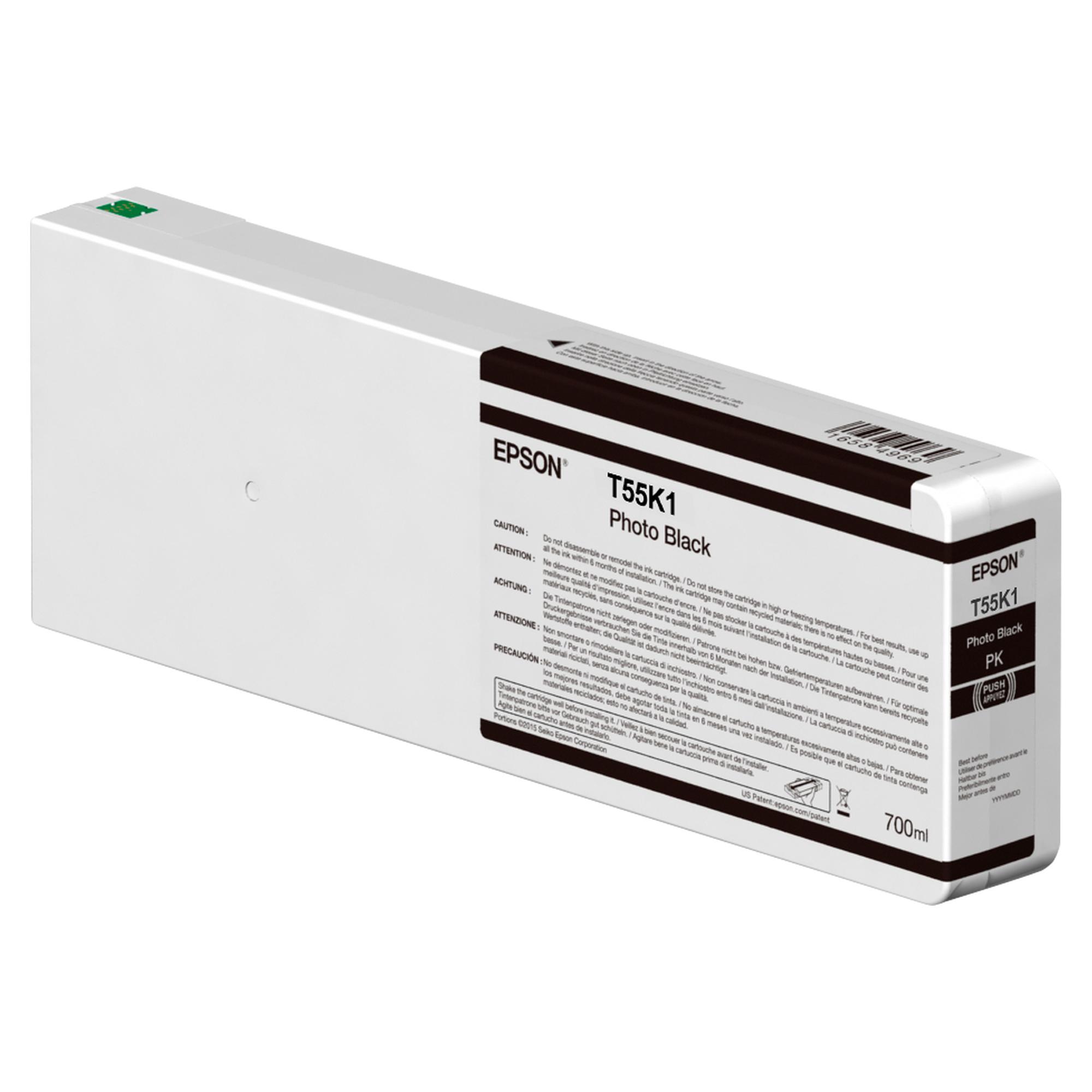 Epson T55K1 - 700 ml - nero per foto - originale - cartuccia d'inchiostro - per SureColor SC-P7000, SC-P8000, SC-P9000