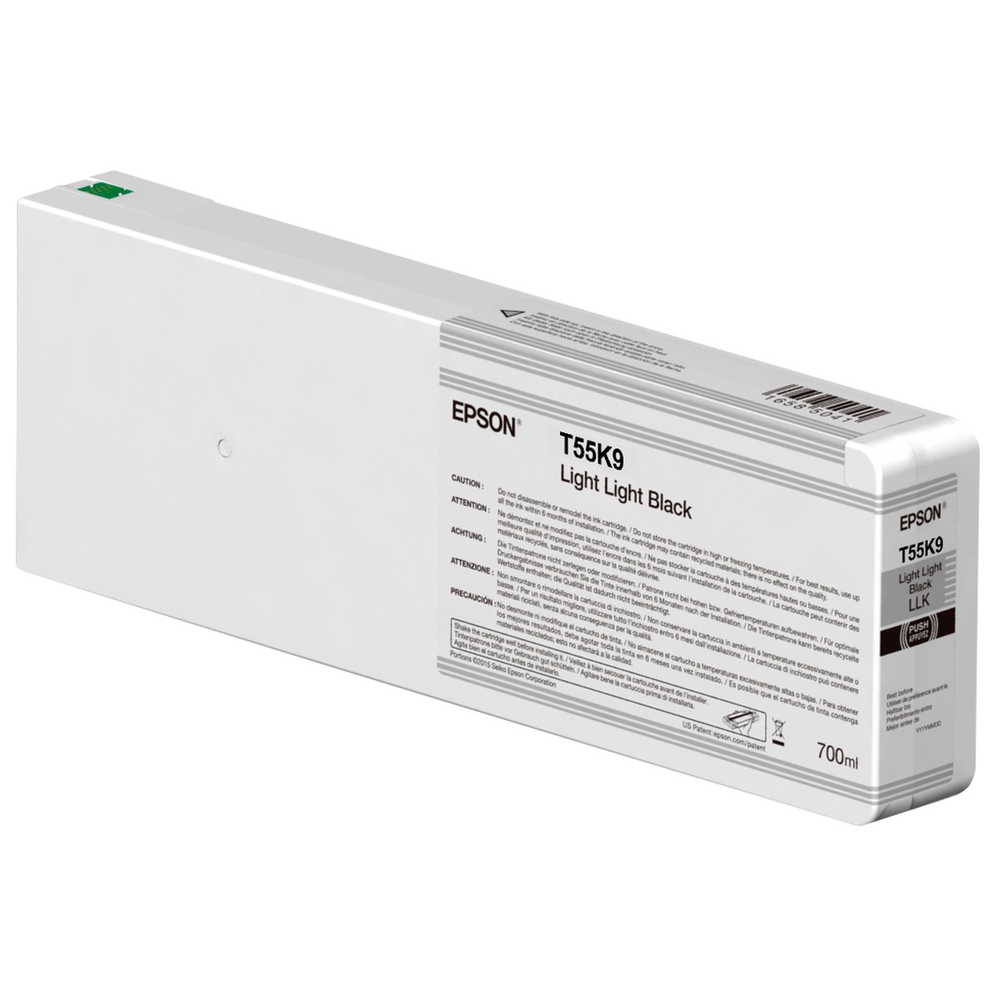 Epson T55K9 - 700 ml - nero molto lucido - originale - cartuccia d'inchiostro - per SureColor SC-P6000, SC-P7000, SC-P9000