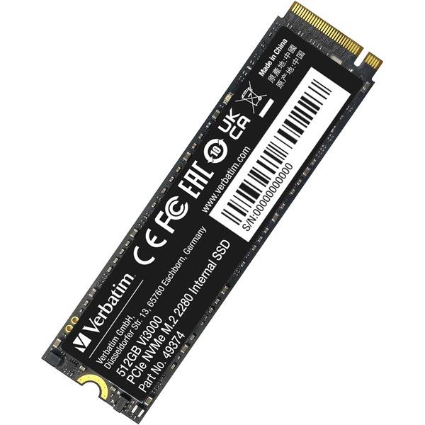 Verbatim Vi3000 - SSD - High Endurance - 512 GB - interno - M.2 2280 - PCIe 3.0 x4 (NVMe)