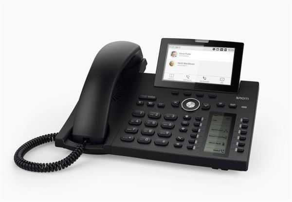 SNOM D385 TELEFONO IP 4.3" 12 LINEE BLACK