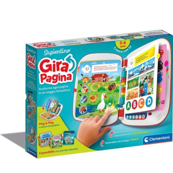 CLEMENTONI SAPIENTINO GIRAPAGINA LIBRO ELETTRONICO EDUCATIVO INTERATTIVO PERLANTE