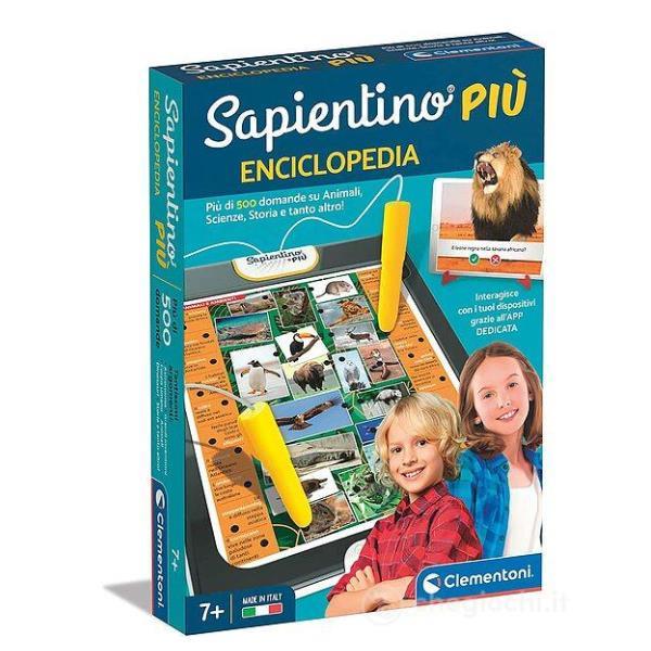 CLEMENTONI SAPIENTINO PIUI ENCICLOPEDIA GIOCO ELETTRONICO CON PENNA INTERATTIVA