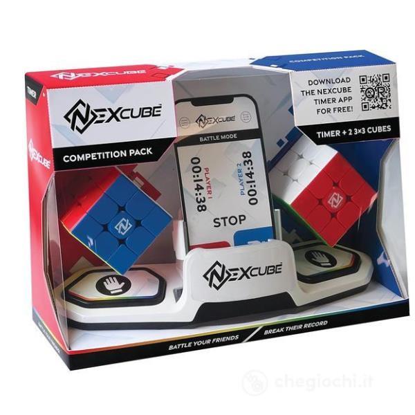GOLIATH NEXCUBE COMPETITION PACK CON SUPPORTO PER CELLULARI CRONOMETRO E 2 CUBI DI RUBIK 3X3