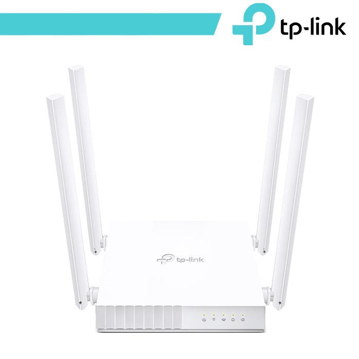 TP-LINK ARCHER C24 ROUTER WIRELESS FAST ETHERNET DUAL-BAND 2.4/5GHz WI-FI 5 - 4 ANTENNE 1 x PORTA WAN 4 x PORTE LAN BIANCO