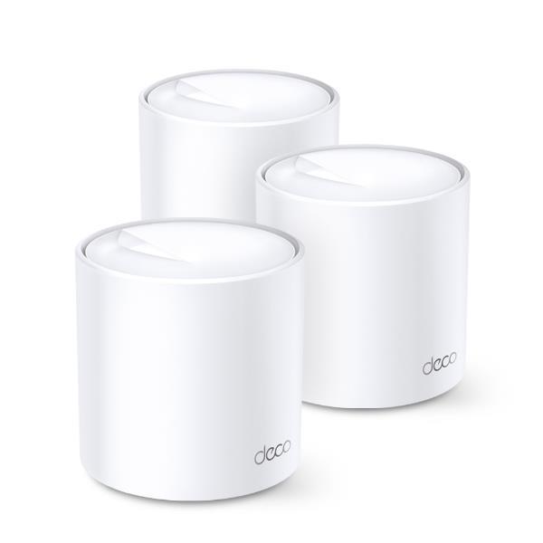 TP-Link Deco X60 - Impianto Wi-Fi (3 router) - GigE - 802.11a/b/g/n/ac/ax - Dual Band