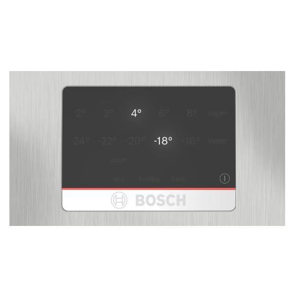 Bosch Serie | 4 KGN367LDF - Frigorifero/congelatore - Freezer inferiore - larghezza: 60 cm - prof. 66.5 cm - altezza: 186 cm - 321 litri - Classe D - inox ottico