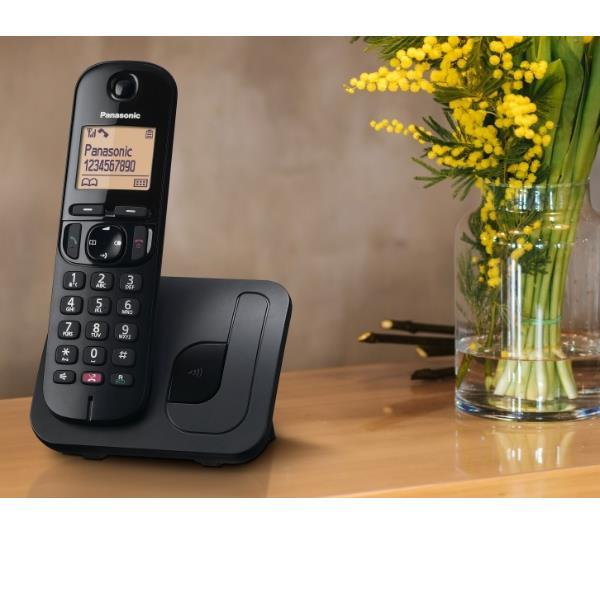 Panasonic KX-TGC250 - Telefono cordless con ID chiamante/chiamata in attesa - DECTGAP - nero