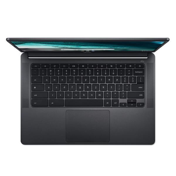 Acer Chromebook 314 C934T - Intel Celeron N4500 / 1.1 GHz - Chrome OS - UHD Graphics - 8 GB RAM - 128 GB eMMC - 14" IPS touchscreen 1920 x 1080 (Full HD) - Wi-Fi 6 - titanium gray - tast: italiana