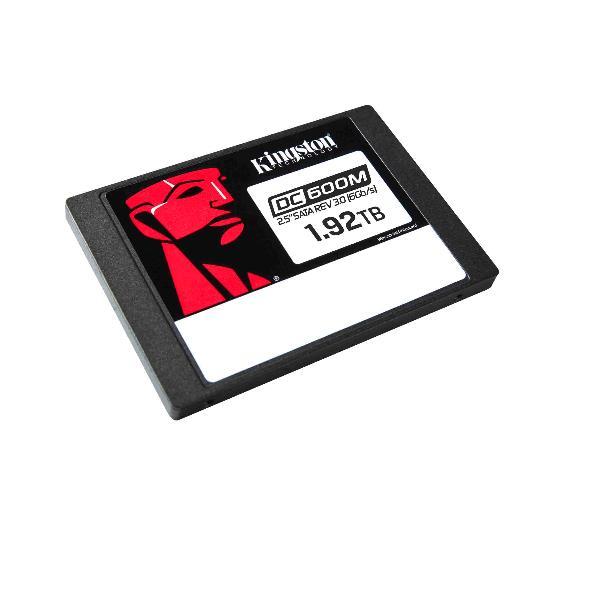 Kingston DC600M - SSD - Mixed Use - crittografato - 1.92 TB - interno - 2.5" - SATA 6Gb/s - 256 bit AES - Self-Encrypting Drive (SED)