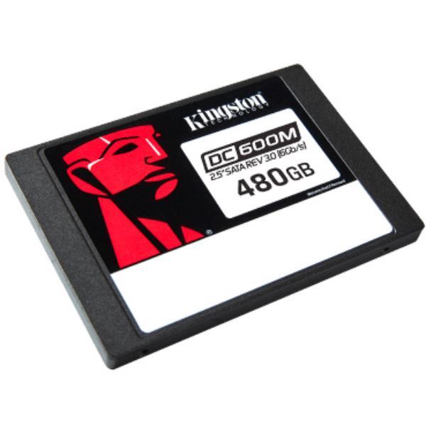 Kingston DC600M - SSD - Mixed Use - crittografato - 480 GB - interno - 2.5" - SATA 6Gb/s - 256 bit AES - Self-Encrypting Drive (SED)