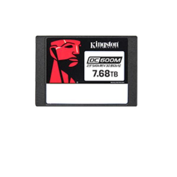 Kingston DC600M - SSD - Mixed Use - crittografato - 7.68 TB - interno - 2.5" - SATA 6Gb/s - 256 bit AES - Self-Encrypting Drive (SED)