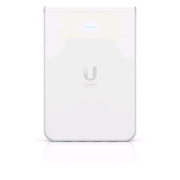 UBIQUITI U6-IW AP UNIFI U6 ACCESS POINT IN-WALL WI-FI 6 2.4 GHz 573,5 Mbit/s 5 GHz 4,8 Mbit/s PoE
