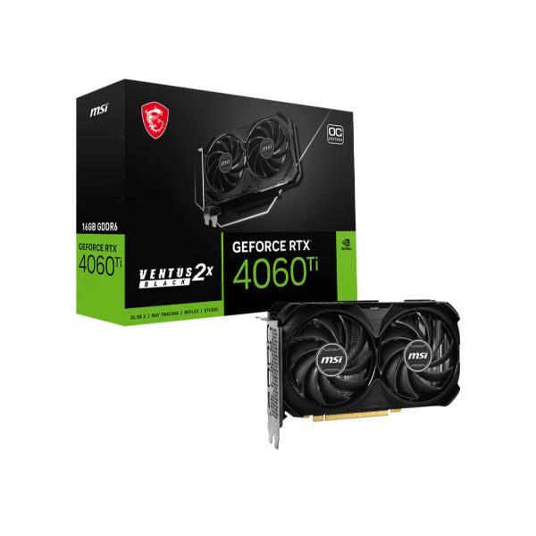 MSI 912-V517-014 SCHEDA GRAFICA NVIDIA GEFORCE RTX 4060 TI VENTUS 2x BLACK 8GB GDDR6 INTERFACCIA PCI EXPRESS 4.0 RAFFREDDAMENTO ATTIVO