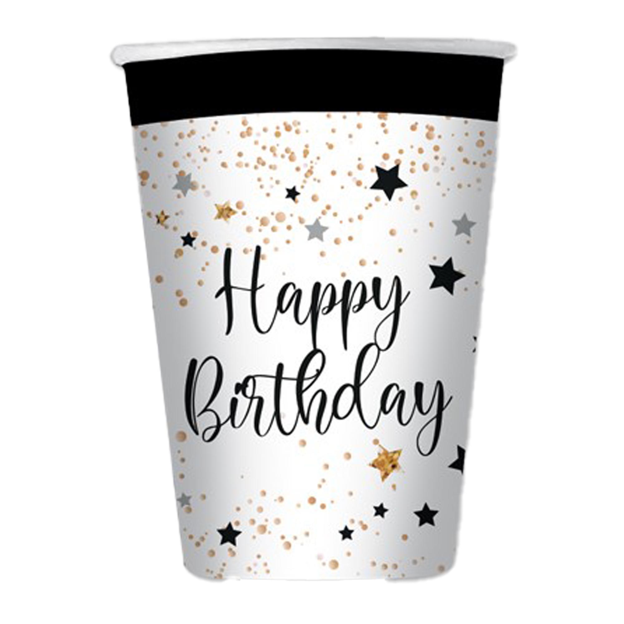 Bicchiere Happy Birthday - 200 ml - carta …