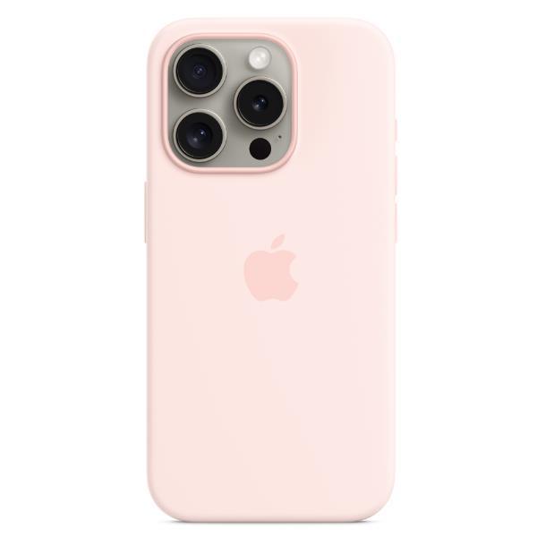 Apple - Cover per cellulare - compatibile MagSafe - silicone - rosa chiaro - per iPhone 15 Pro
