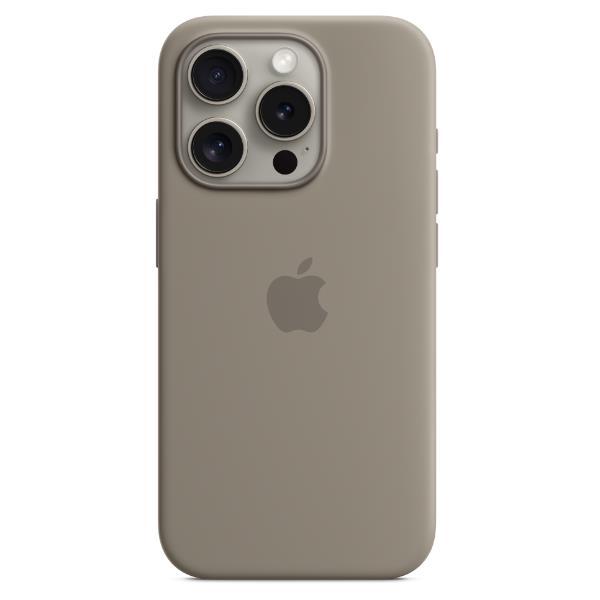 Apple - Cover per cellulare - compatibile MagSafe - silicone - argilla - per iPhone 15 Pro Max