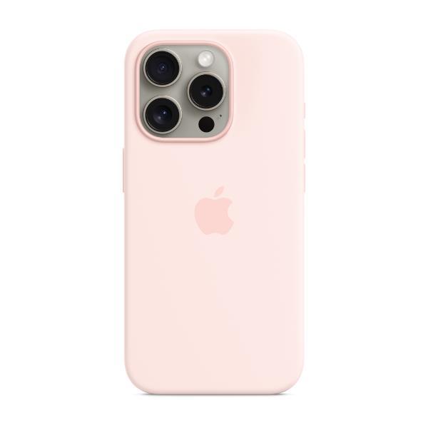 Apple - Cover per cellulare - compatibile MagSafe - silicone - rosa chiaro - per iPhone 15 Pro Max
