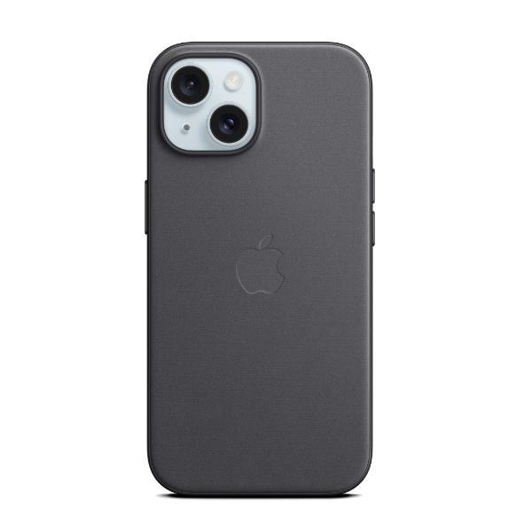 Apple - Cover per cellulare - compatibile MagSafe - tessuto FineWoven - nero - per iPhone 15 Plus
