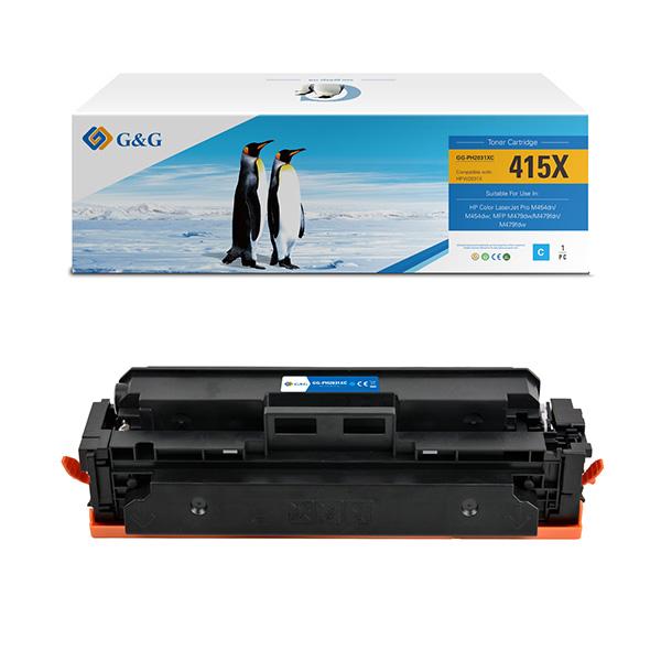 GG - Toner Compatibile per Hp W2031X - Ciano - 6.000 pag